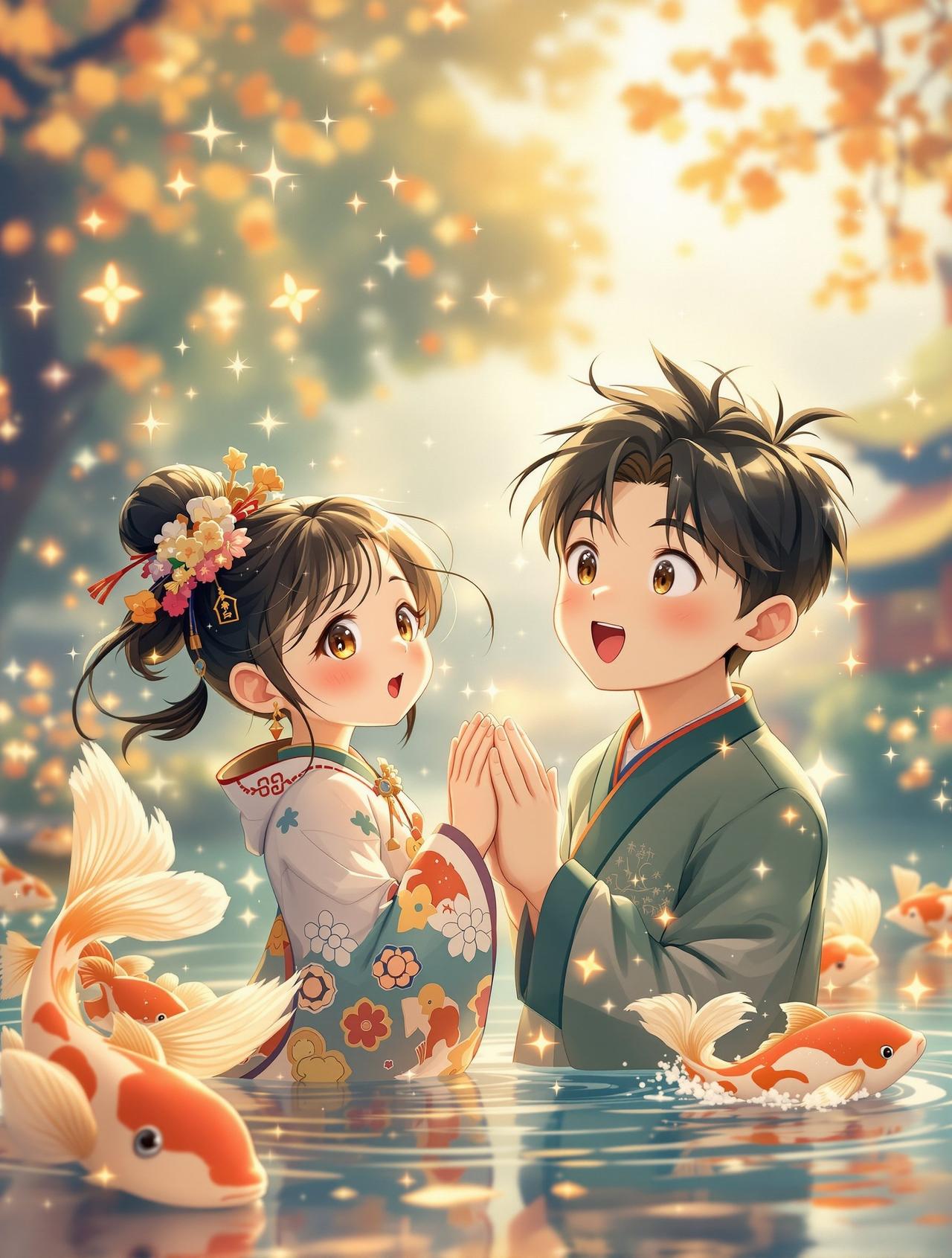 捡到一只锦鲤少女 - 短剧全集热门动漫短剧封面
